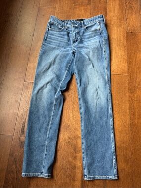 White House Black Market womens Straight Leg Blue Jeans